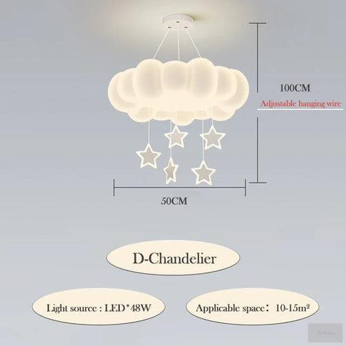 Stars And Cloud Chandelier