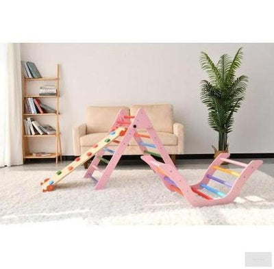 Toddler Climbing Toys - Pikler Triangle Set