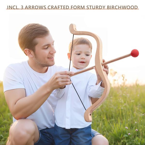 Wooden Bow and Arrow Toy Set