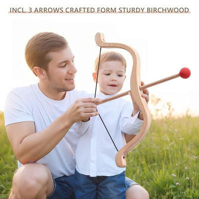 Wooden Bow and Arrow Toy Set