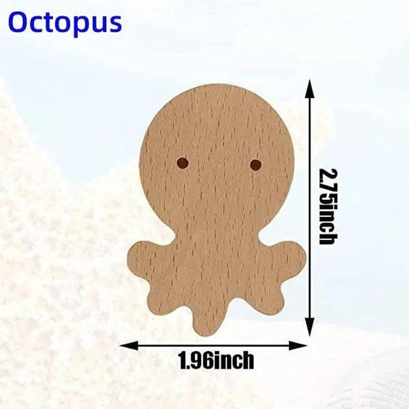 WoodieZoo Cute Animal Wooden Knobs for Kids Furniture & Drawers