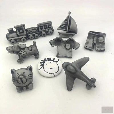 Zinc Alloy Carton Cabinet Knobs - Multiple Designs