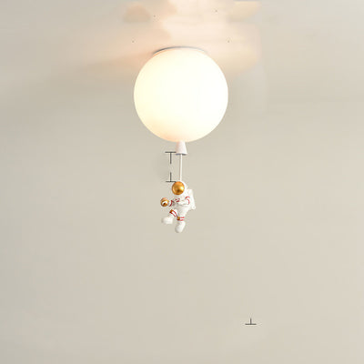 Astronaut Creative Ceiling Lamp for Kids Room | Nordic Resin LED Chandelier for Bedroom & Nursery Décor | Moon, Slam Dunk & Walking Astronaut Designs